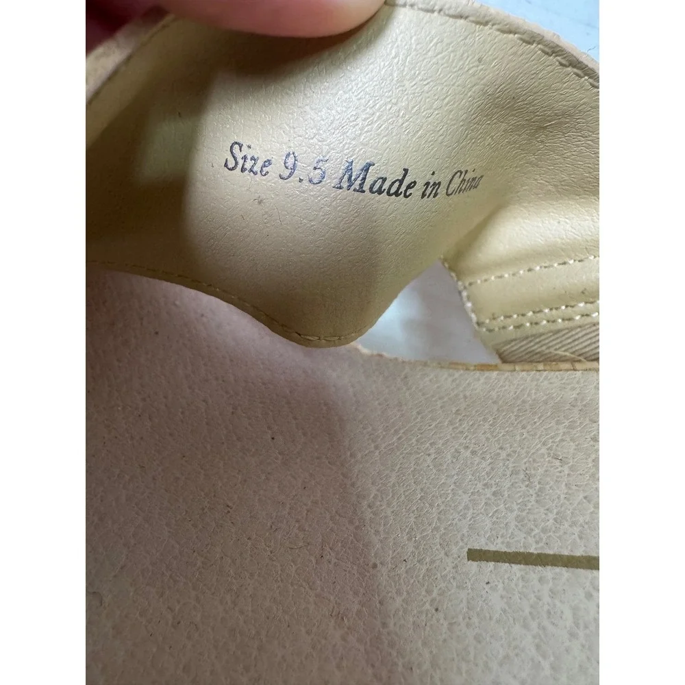 Dolce Vita Lisbet Wedge Sandel Light Natural Raffia 9.5 Coastal boho